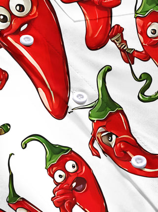 men's printed short sleeve flat lay shirt
