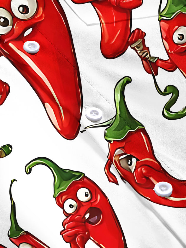 men's printed short sleeve flat lay shirt
