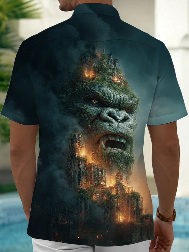 men's pocket shirt back view