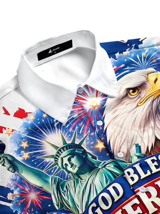 men's American eagle shirt side view