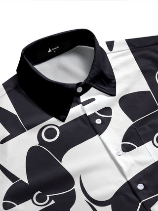 men's short sleeve shirt side view