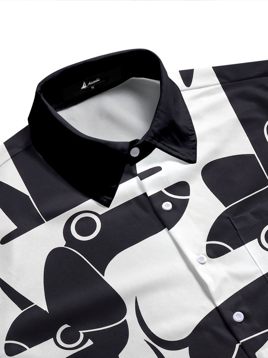 men's short sleeve shirt side view