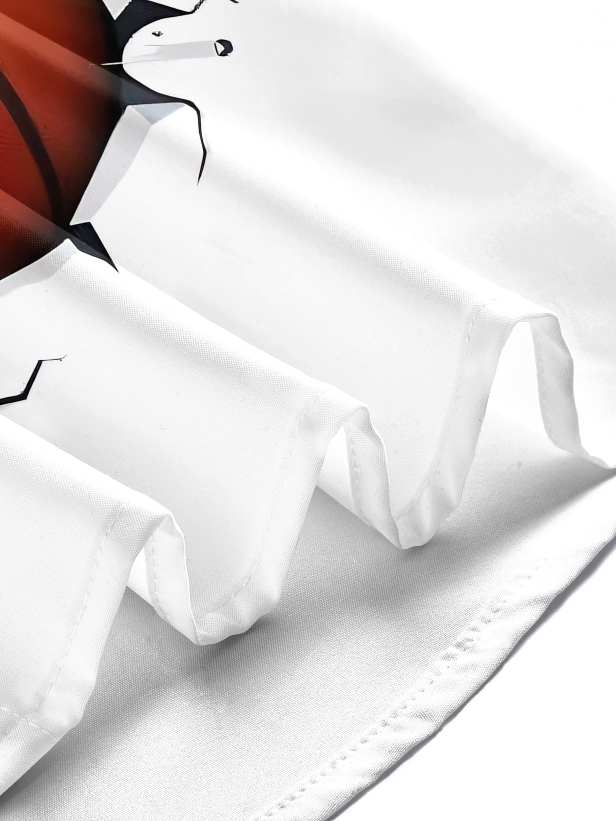 Basketball Print Men's Pocket Short Sleeve Shirts