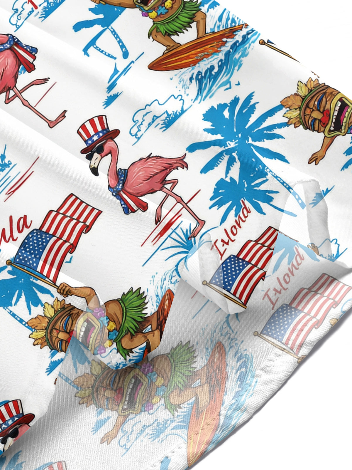 men's Hawaiian shirt Independence Day