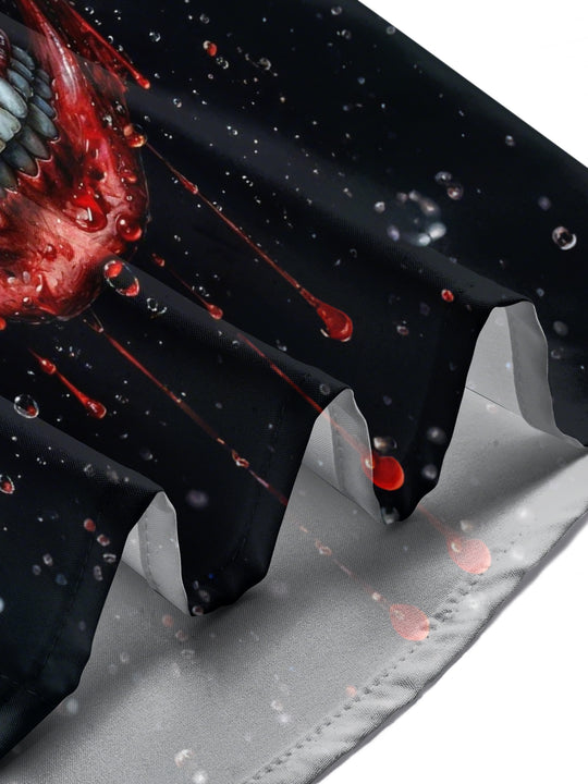 men's skull print shirt summer vacation