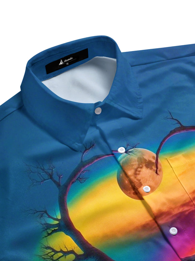 men's short sleeve shirt side view