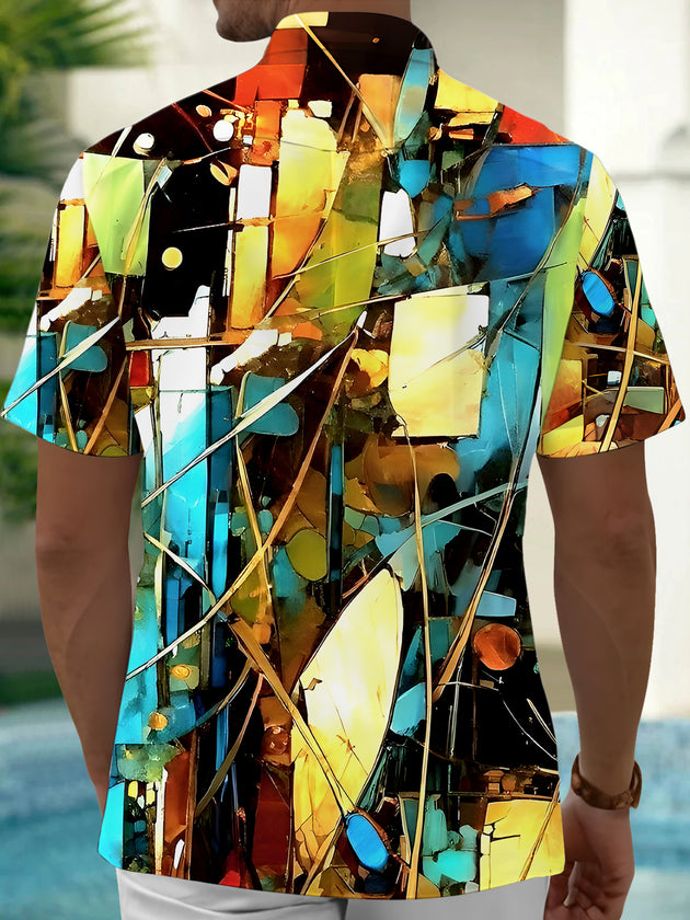 men's tye dye shirt back view