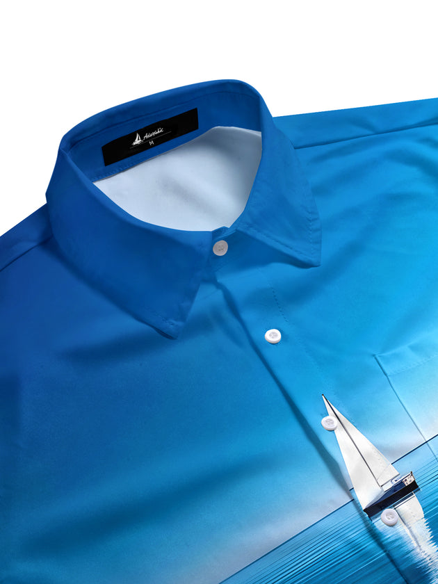 men's tropical shirt side view