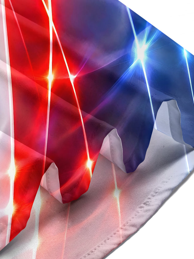 Independence Day Abstract Men's Pocket Short Sleeve Shirts