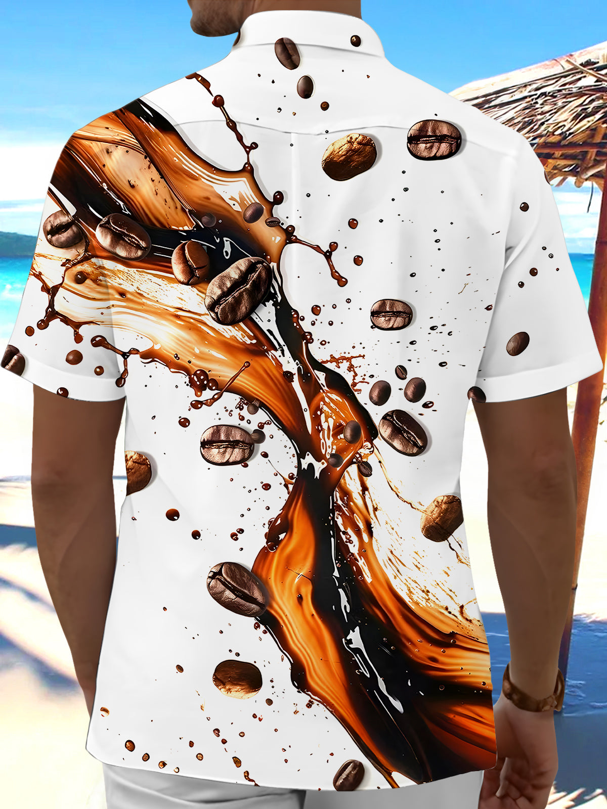 men's pocket shirt back view