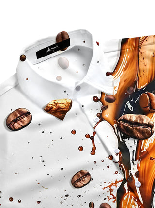 men's short sleeve shirt side view