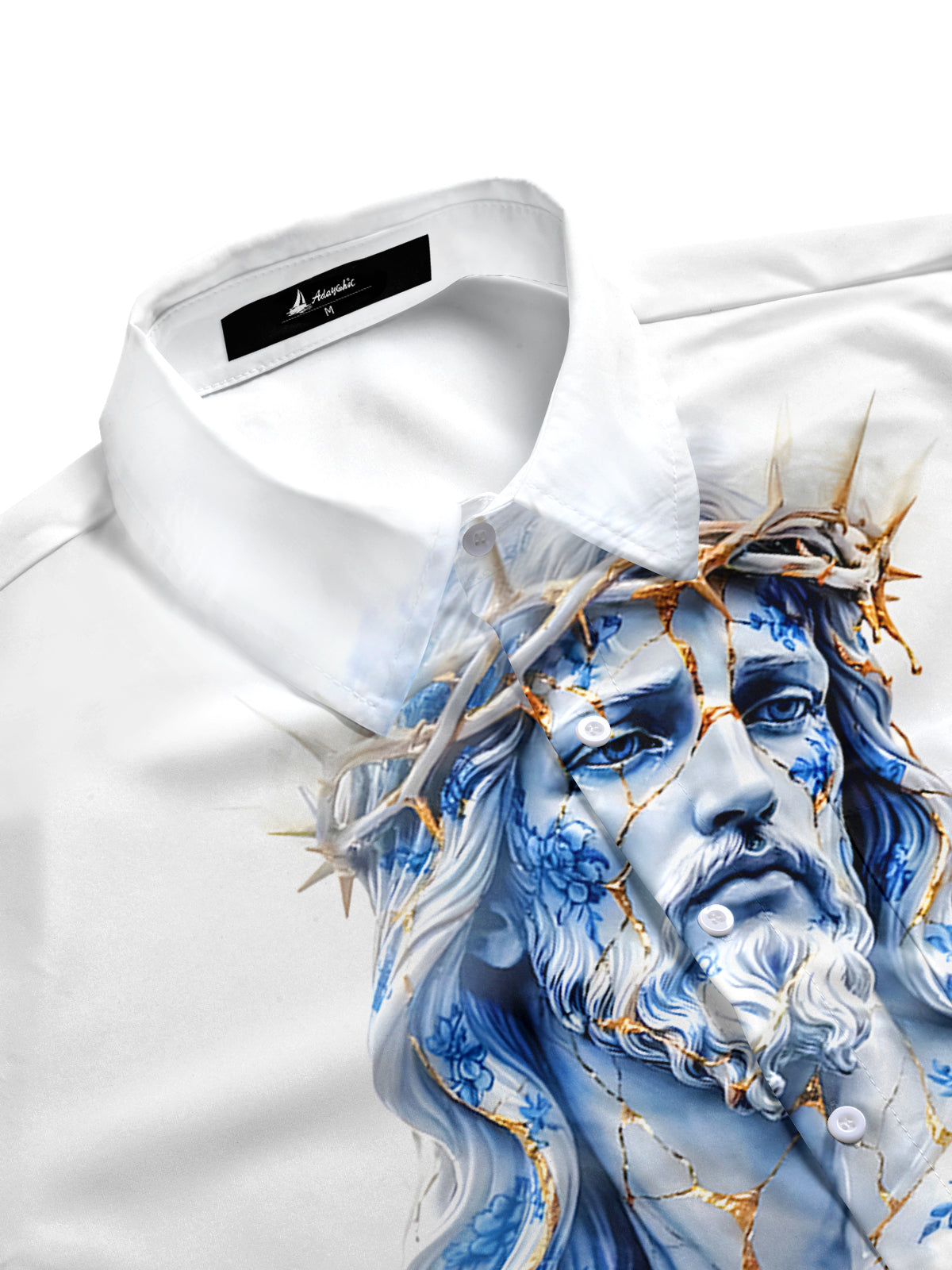 men's short sleeve shirt side view