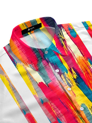 men's tie-dye shirt side view