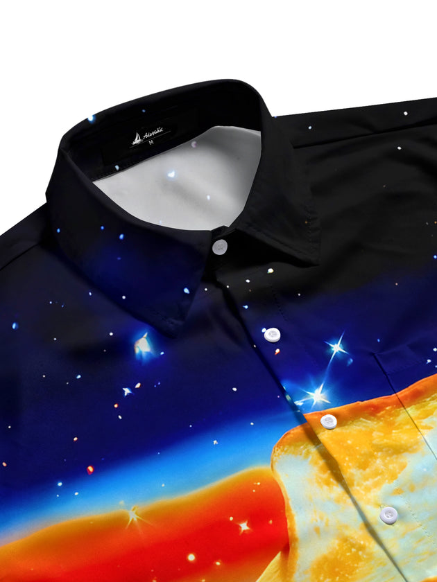 men's short sleeve shirt side view