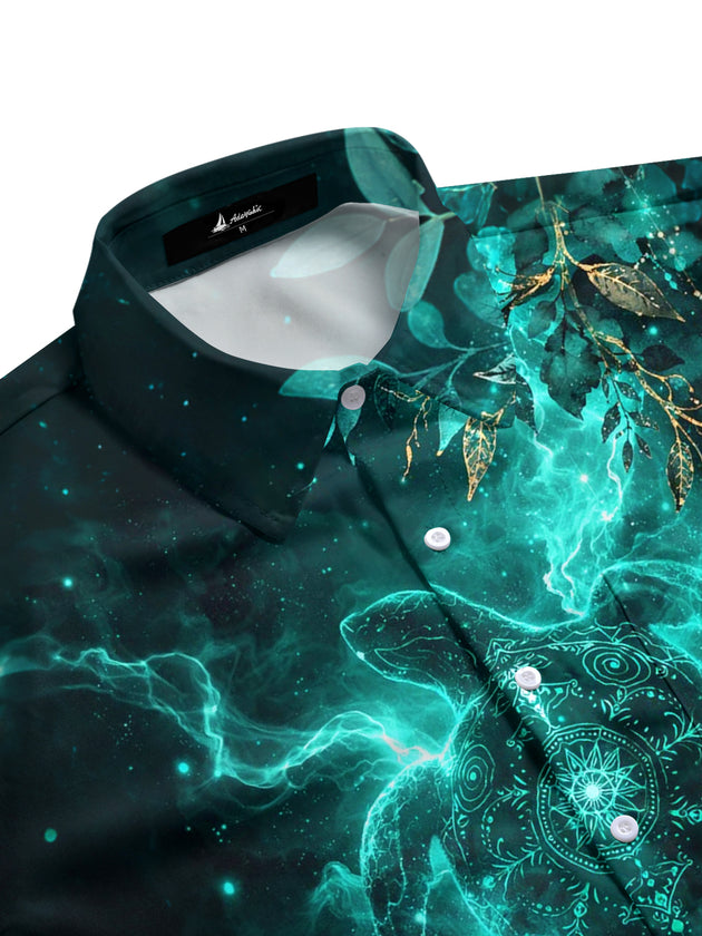 men's short sleeve shirt side view