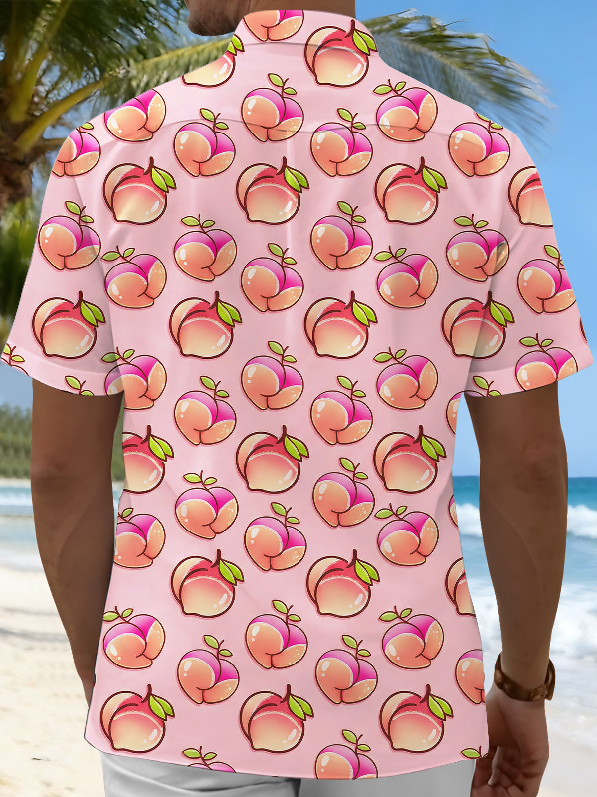 men's pocket shirt back view