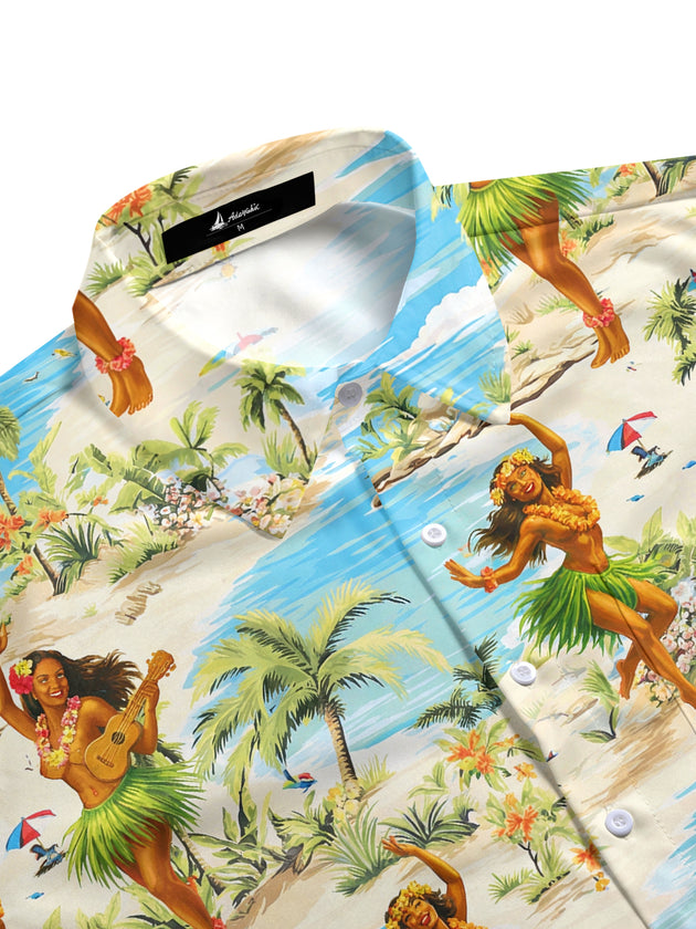 men's tropical shirt side view