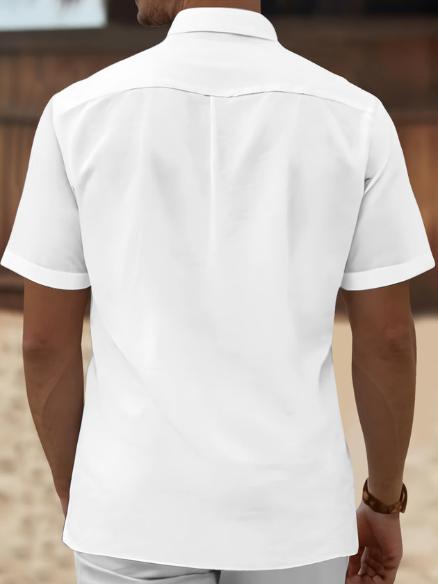 men's animal print shirt back view