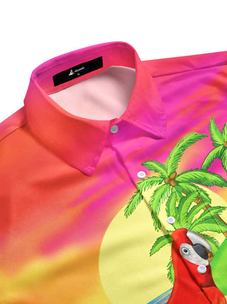 men's tropical shirt side view