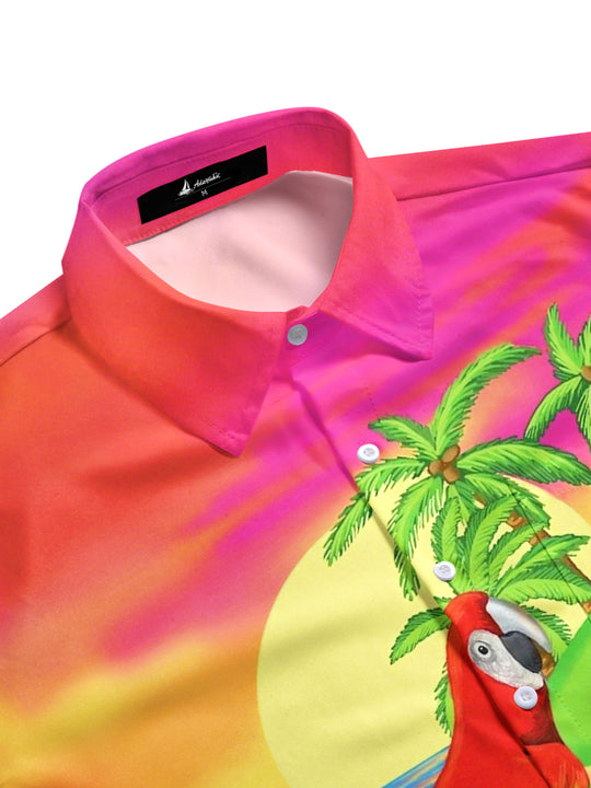 men's tropical shirt side view