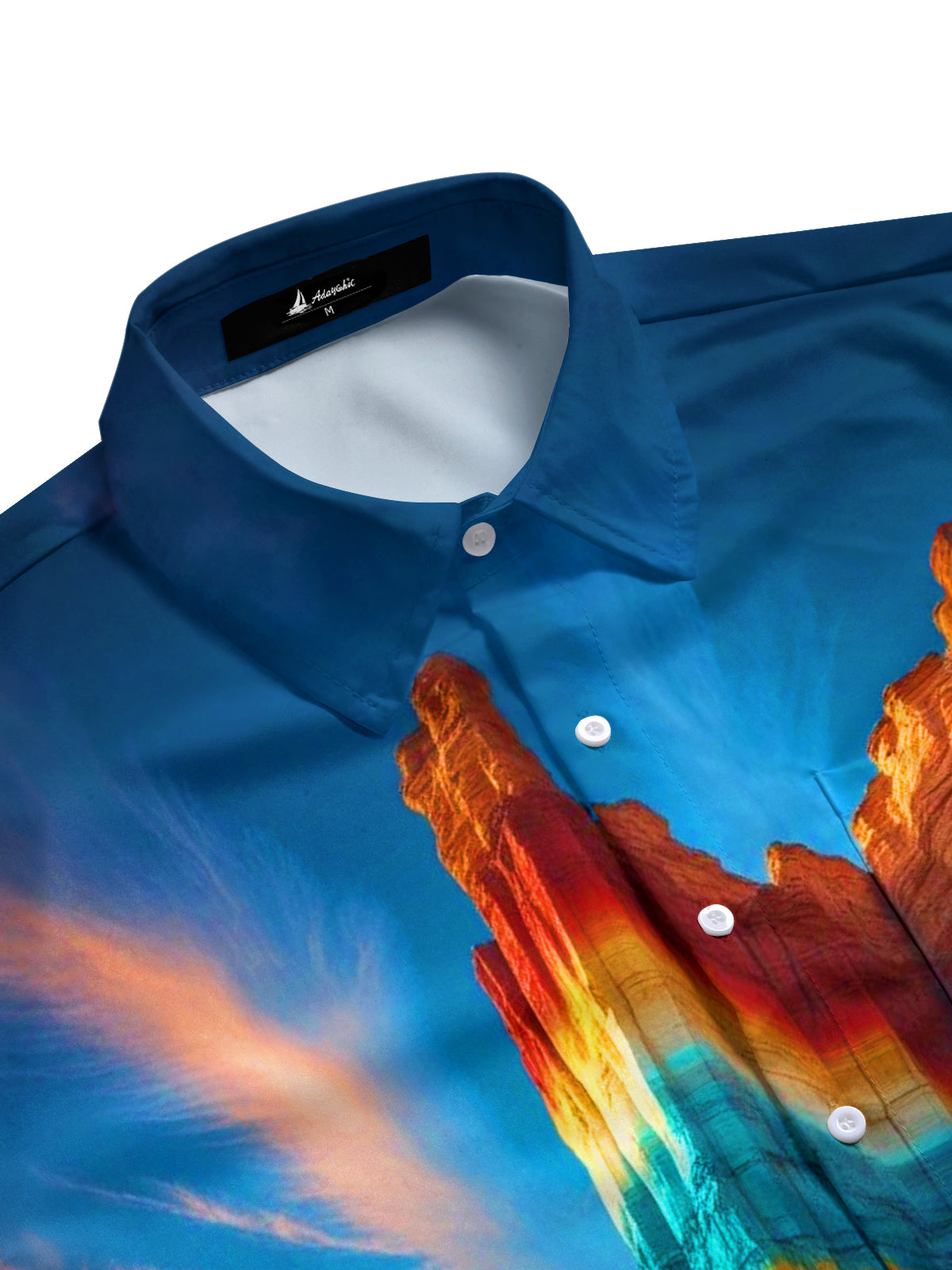 men's short sleeve shirt side view