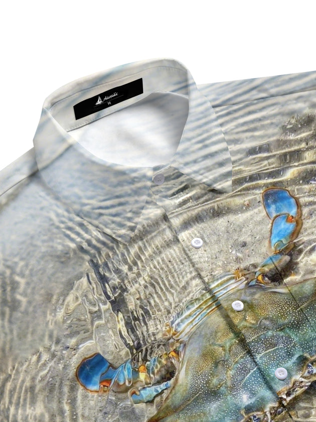 men's short sleeve shirt side view