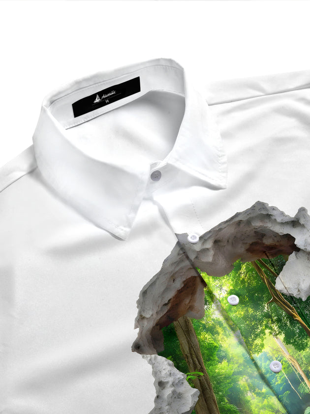 men's short sleeve shirt side view