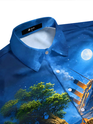 men's short sleeve shirt side view