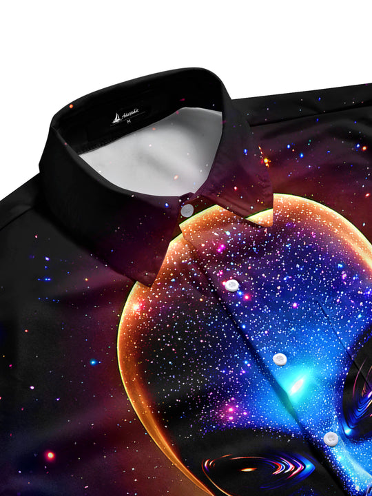 men's short sleeve shirt side view