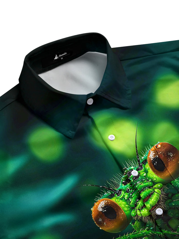 men's short sleeve shirt side view