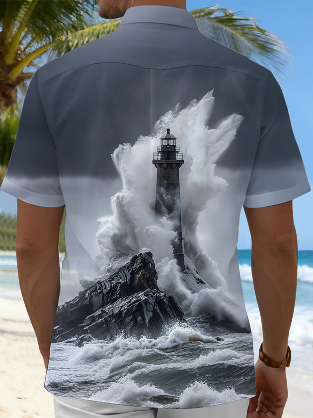 men's pocket shirt back view