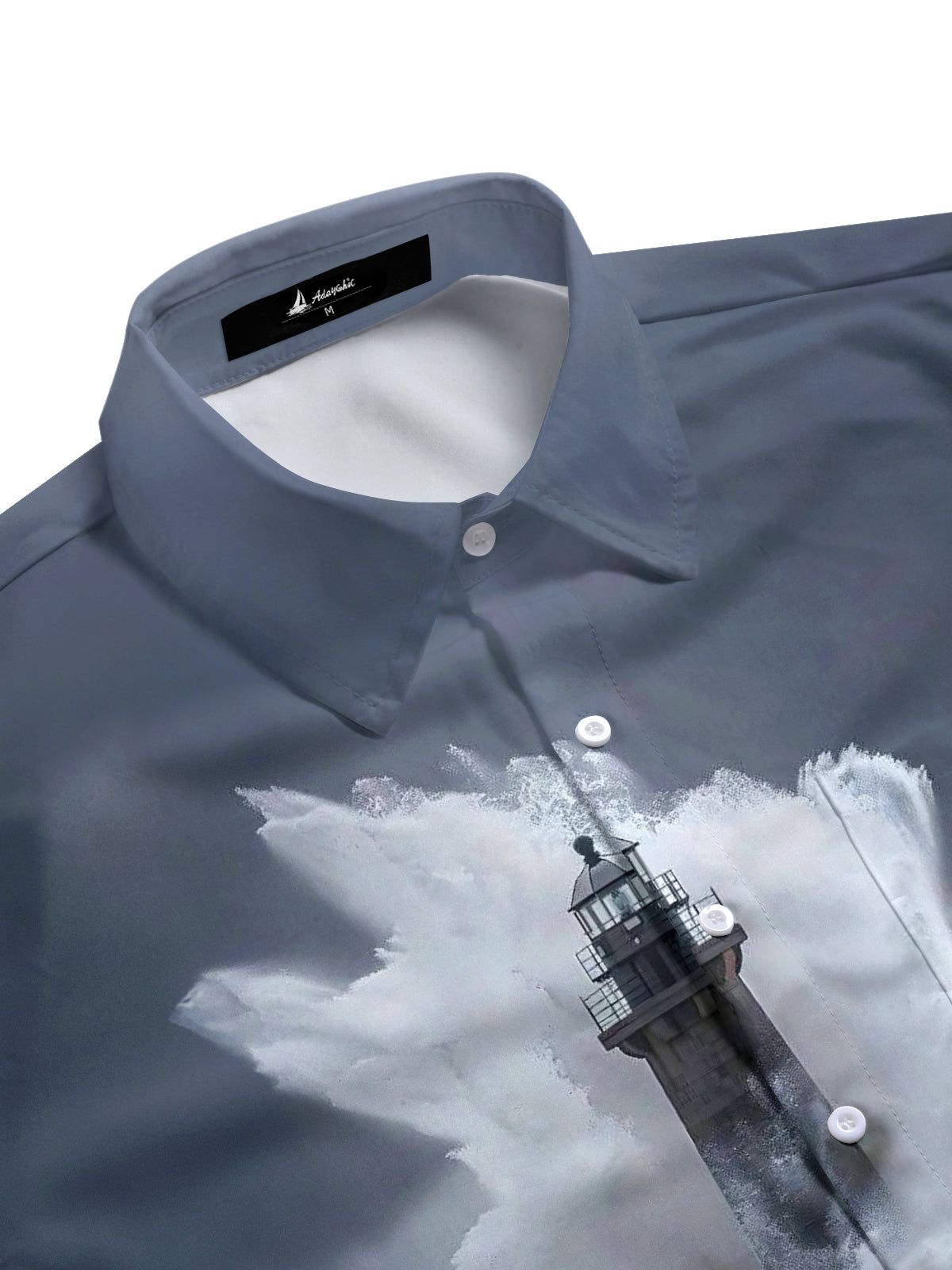 men's short sleeve shirt side view
