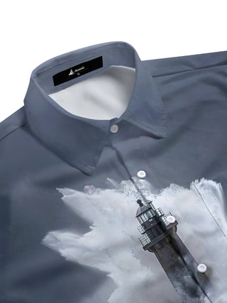 men's short sleeve shirt side view