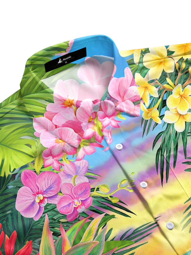 men's tropical shirt side view