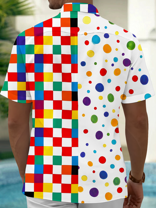 men's aloha shirt back view