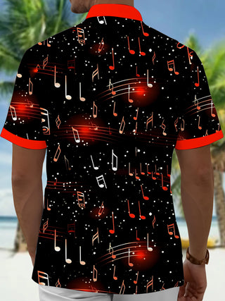 men's band shirt back view