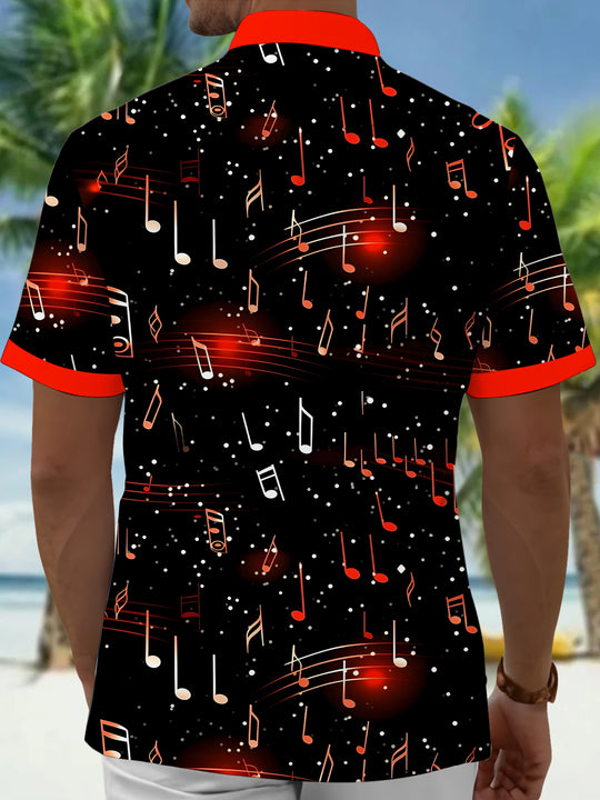 men's band shirt back view
