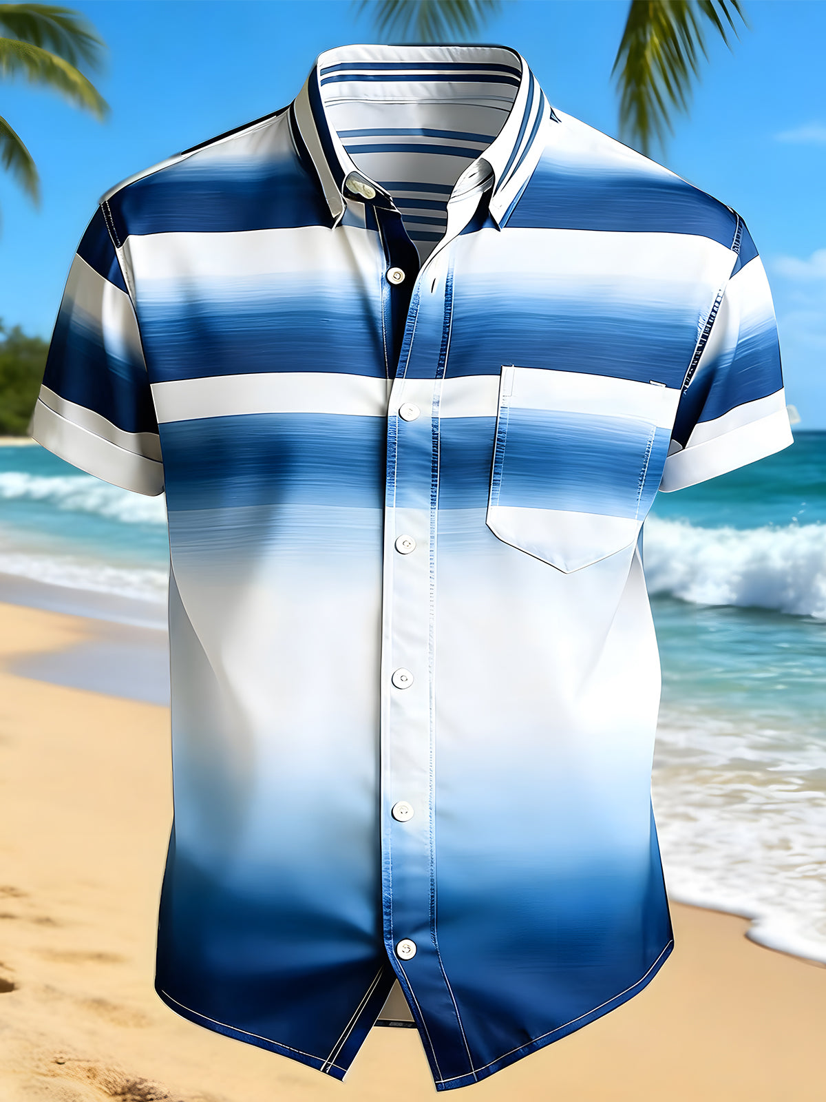 men's tie dye shirt front view