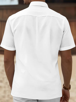 men's nautical print shirt back view