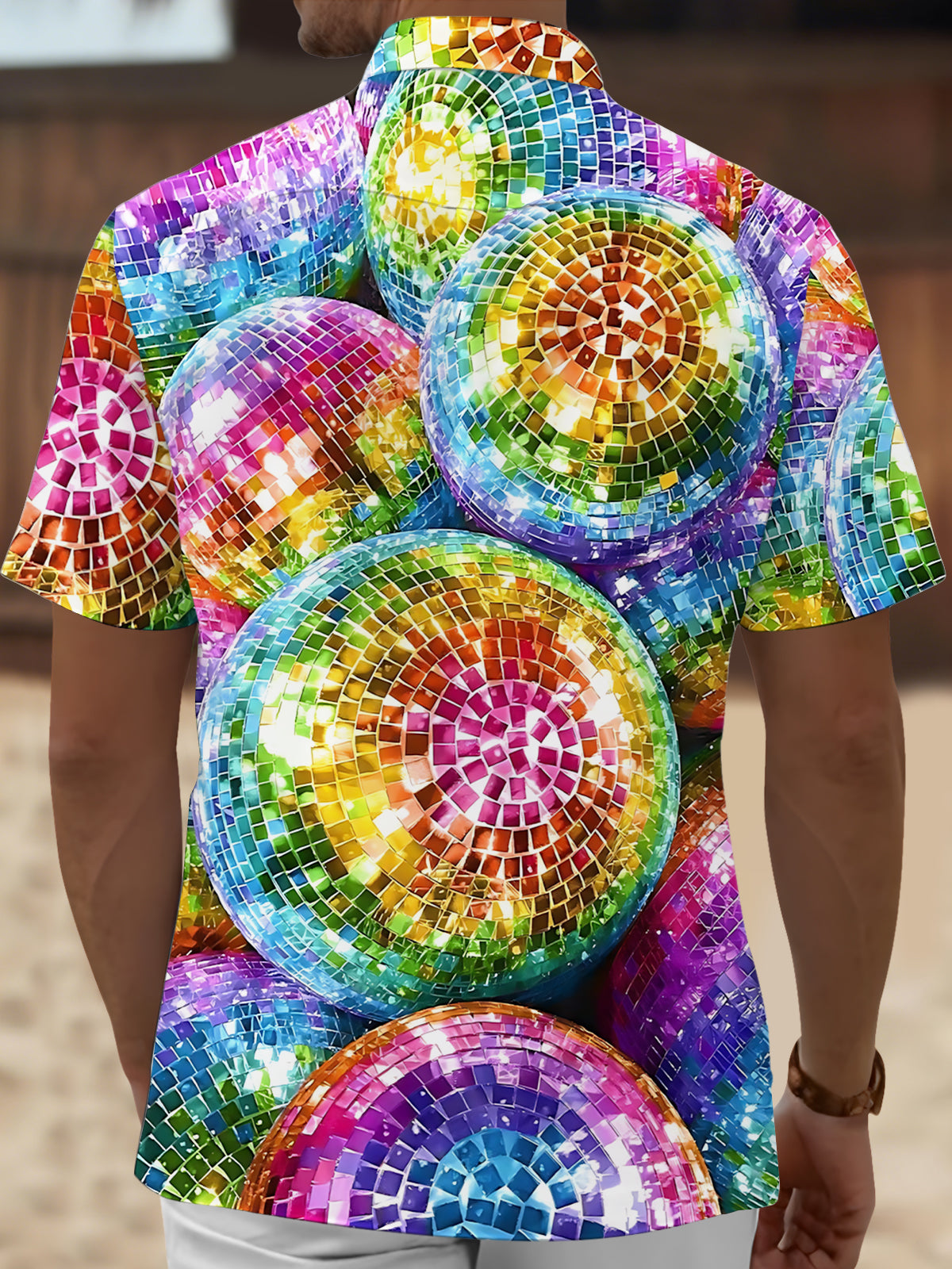 men's pocket shirt back view