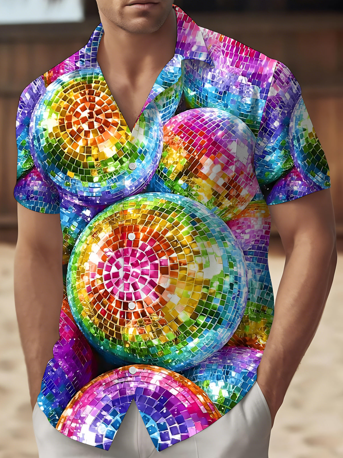 men's shirt front view