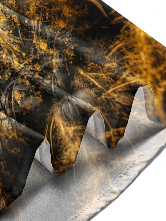 men's eagle print shirt summer vacation