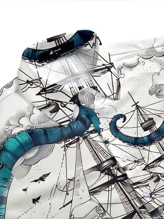 men's tropical shirt side view
