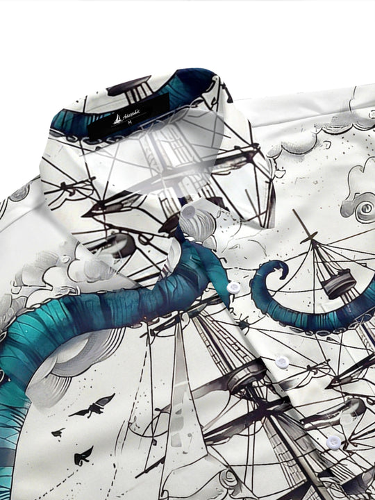 men's tropical shirt side view