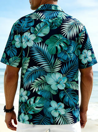men's aloha shirt back view