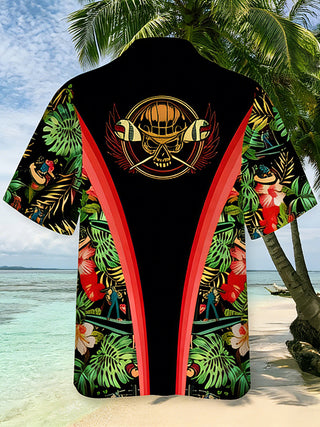 men's tropical shirt side view