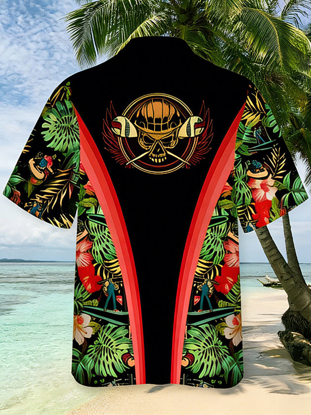 men's tropical shirt side view