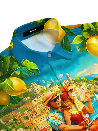 men's tropical shirt side view