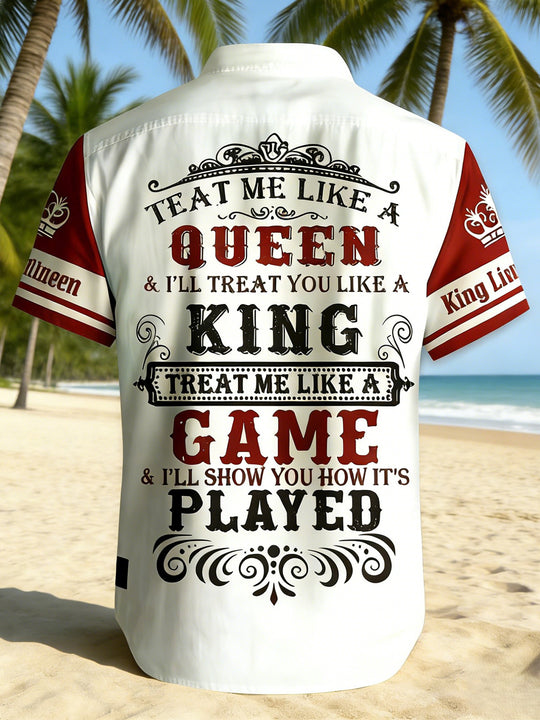 men's short sleeve shirt side view