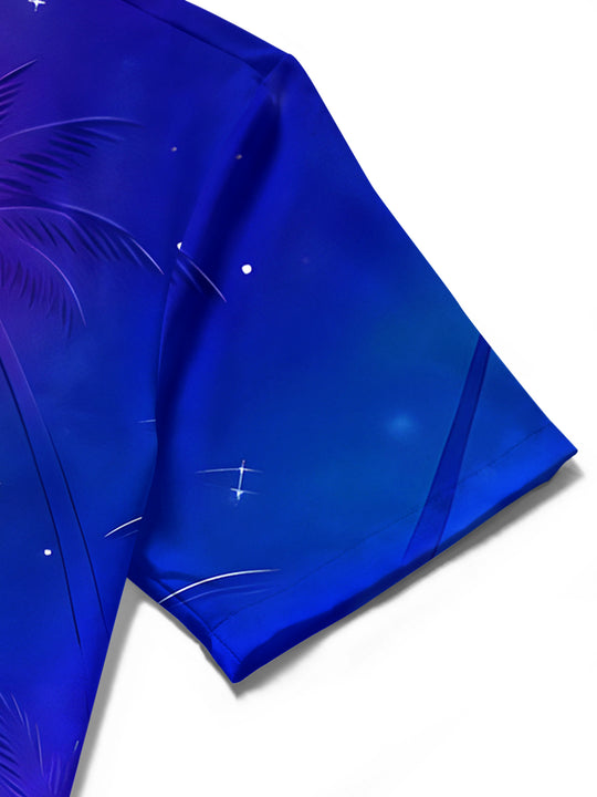 men's Hawaiian shirt close-up short sleeve